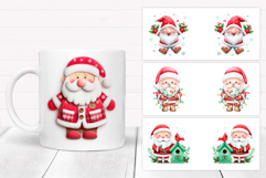 Christmas Mug Wrap Bundle. Christmas Mug Sublimation Product Image 2