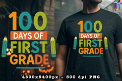 100 Days of First Grade Sublimation Design Product Image 2