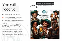 Oktoberfest Clipart, bavarian man, Beer festival, german man Product Image 2