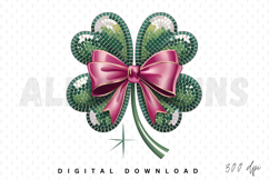 Disco Shamrock PNG, St Patrick&#039;s Day Sublimation PNG Product Image 1