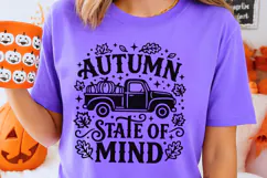 Autumn State Of Mind Svg, Funny Thanksgiving Svg, Truck Svg. Product Image 2
