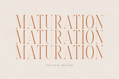 Maturation Elegant High-Contrast Serif Font Product Image 1