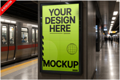 Poster Subway Station Mockup Product Image 1