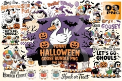 Funny Halloween Goose PNG Bundle 9 Product Image 1