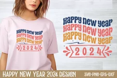 Happy new year 2024 SVG, Happy New Year SVG Product Image 1