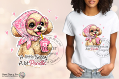 Sassy Poodle PNG Cute Dog Lover Sublimation Design Funny Pet Product Image 3
