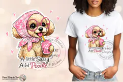 Sassy Poodle PNG Cute Dog Lover Sublimation Design Funny Pet Product Image 3