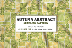 Autumn Abstract Digital Paper, Seamless Pattern Background Product Image 1