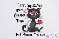 Funny Cat Quotes Sublimation Design, Funny Cat Quotes , PNG Product Image 2