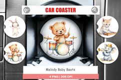 Car Coaster Melody Baby Beats Product Image 1