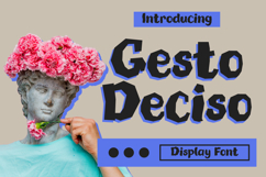 Gesto Deciso Faceted Display Font Product Image 1