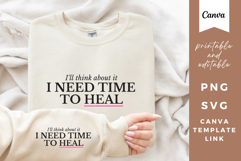 Self-Care Boundary Quote, Mental Health Awareness PNG, SVG Product Image 1