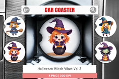 Car Coaster Witch Vibes Product Image 1