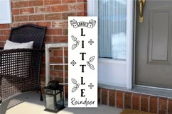 Santa's little reindeer Porch Sign SVG Product Image 3
