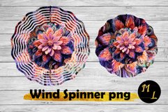 3d Flower Wind Spinner design,Wind Spinner sublimation Product Image 1