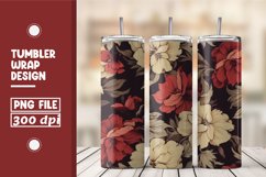 Flower Pattern Tumbler Warp Design Product Image 1