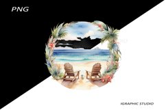Sea View Illustration Png Product Image 1