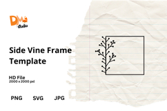 Side Vine Frame Template Product Image 1