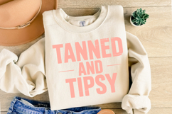 Tanned and Tipsy svg | Summer Svg | Shirt Svg Product Image 2