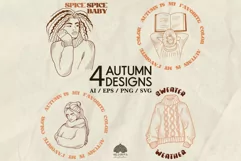 Autumn Vibe design print SVG PNG EPS Product Image 1