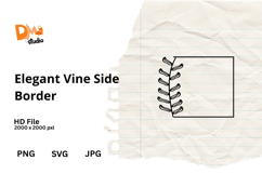 Elegant Vine Side Border Product Image 1