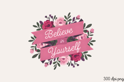 Believe in Yourself PNG, Motivation Sublimation PNG Product Image 1