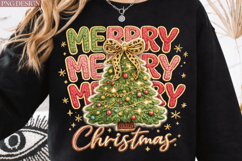 Coquette Floral Merry Christmas Png Product Image 3