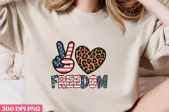 FREEDOM PNG, Memorial Day Sublimation PNG Product Image 2