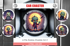 Car Coaster Halloween Zombie Stumble Product Image 1