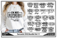 Sarcastic SVG Bundle, funny quotes Sarcasm Svg Product Image 1
