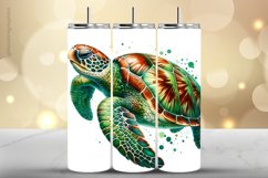 Turtle Tumbler Wrap| Tumbler Sublimation Wrap Product Image 1