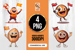 Cheerful Sports Fans Clipart Sublimation PNG Product Image 1