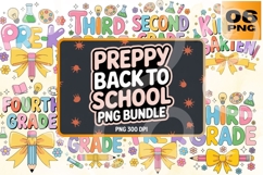 Preppy Back to School PNG Bundle Product Image 1