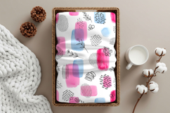 Soft fabric in basket blanket mockup Product Image 2