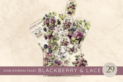 Blackberry &amp; Lace Printable Loaded Tags Product Image 1