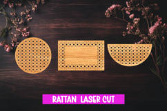 15 Boho Rattan Signs Laser Cut SVG, Home Decor Laser cut Product Image 2