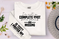 Sarcasm Front and Sleeve Shirt SVG PNG Bundle Product Image 2