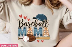 Baseball Mama PNG, Baseball Mama Sublimation PNG Product Image 2