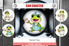 Car Coaster Nurse Frog Product Image 1