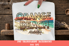 Orange Beach Alabama PNG, Vintage Gulf Coast Sublimation Product Image 3