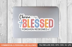 Boho christian Sticker Svg Bundle / 20 sticker designs Product Image 12