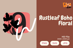 Rustleaf Boho Floral Monogram Product Image 1