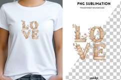 Book Lover LOVE PNG Sublimation | Floral Book Stack Design Product Image 2