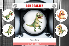 Car Coaster Panic Dino Product Image 1