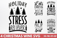 Christmas Wine SVG Product Image 1