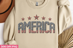 America PNG, 4th Of July Sublimation PNG Product Image 1