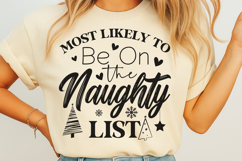 Most likely to be on the naughty list SVG Product Image 1