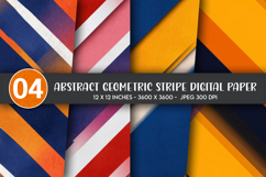 Abstract Geometric Stripe Digital Paper Product Image 1