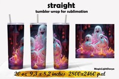 Halloween Ghost tumbler ,Halloween tumbler sublimation Product Image 1