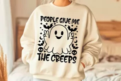 People Give Me The Creeps Svg, Funny Halloween Svg. Product Image 2
